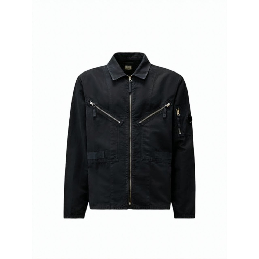 C.P. COMPANY Boxy Black Jacket with Zippered Pockets